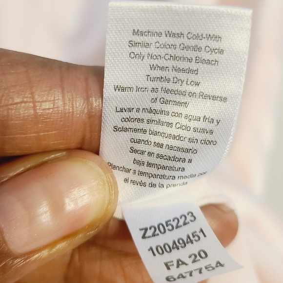 Venus | Women's Pink & White Striped Satin Feel Camisole PJ Top (US Size 2X) - Picture 6 of 9